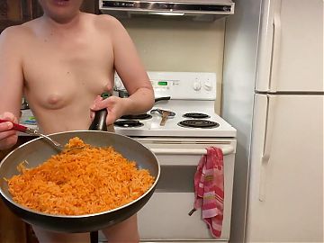 The Hairiest Woman on Earth Cooks Spanish Rice! Naked in the Kitchen Episode 68