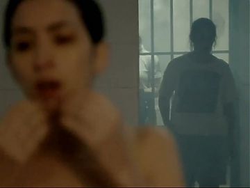 Sofia Gala Castiglione naked in a shower jail scene 