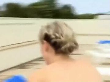 Cherry Healey, British television presenter’s naked ass