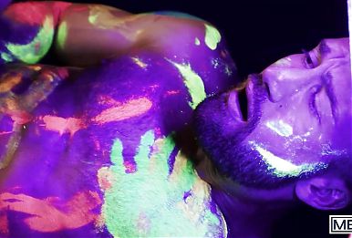 MEN - Theo Brady and Olivier Robert Dance Under The Neon Light Letting Their Horny Dicks Rub Each Other
