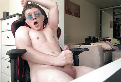 Sexy Twink Having Fun With His Extra Big Dick