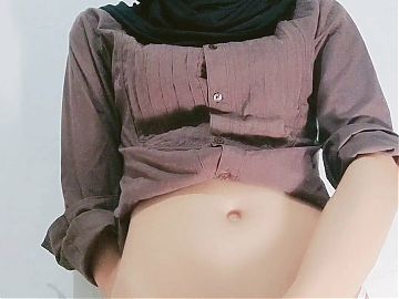 Beauty Hijab Asian Trap - Standing Masturbation After Work