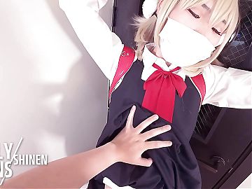 Ui Shigure, bondage Cute Ladyboy Cosplayer, Crossdresser Tgirl trans Hentai Cosplay 14